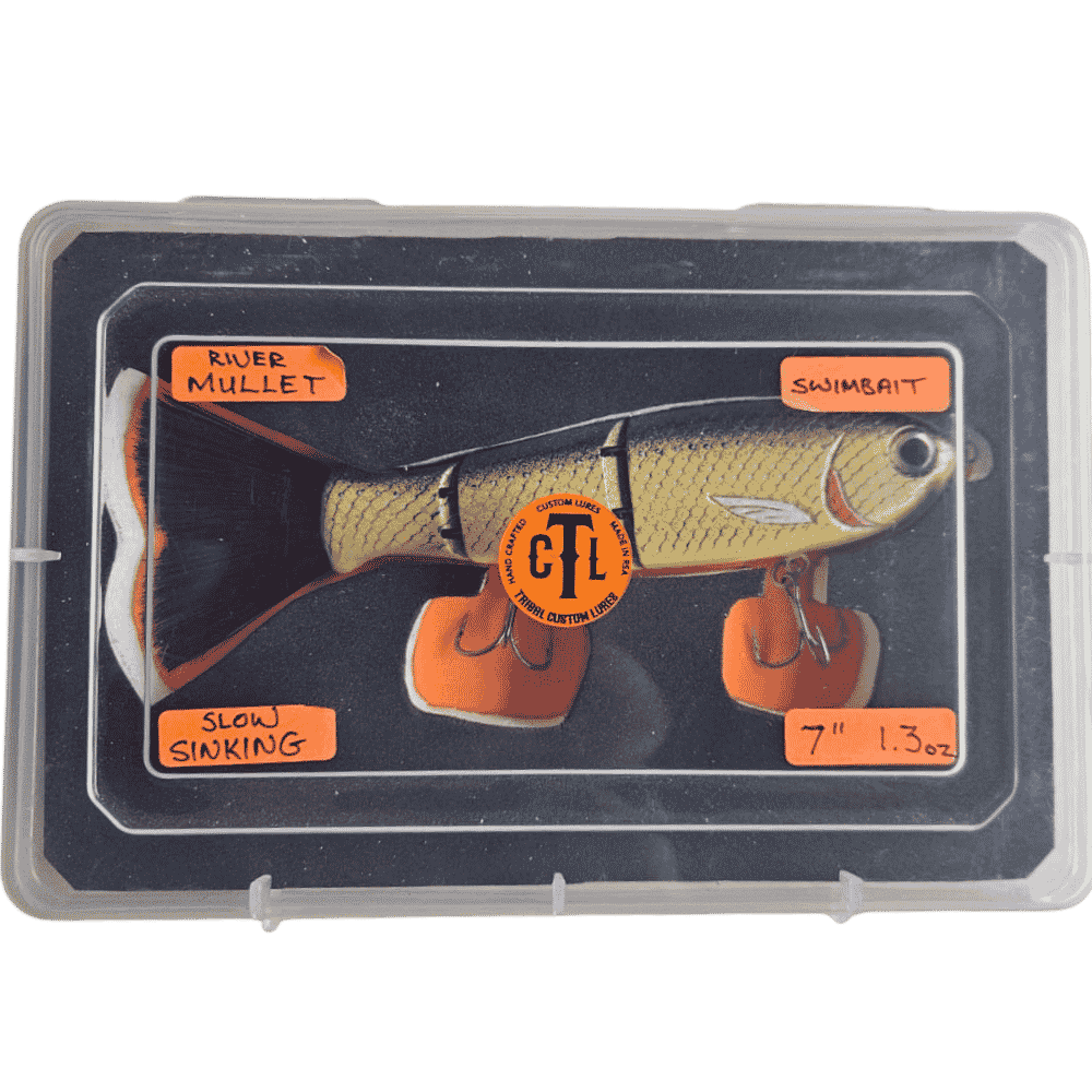 River Mullet Swimbait 7" — 1.3oz Slow Sinking